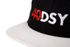 Odyssey 40DSY Hat (Black/White with Red/White Embroidery)