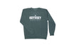 Odyssey Campus Crewneck (Pigment Dyed Alpine Green with White Ink)