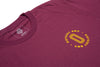 Odyssey Athens Tee (Burgundy with Mustard Ink)