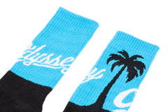 Odyssey Coast Crew Socks (Black/Blue)