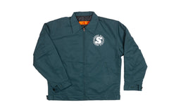 Sunday Dwight Chore Jacket (Spruce Green with White Ink)