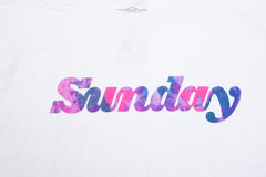 Sunday Classy Tee (White with Ross Tie-Dye)