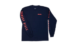 Sunday Winner's Wreath Long Sleeve (Navy with Red/Yellow Ink)